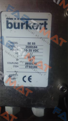 Model: SE 55,  ITEM : IT 03186 (OEM)  Burkert