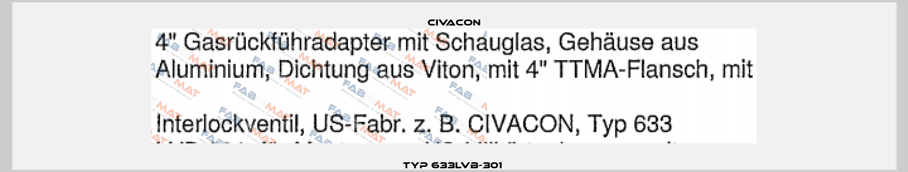 Typ 633LVB-301  Civacon