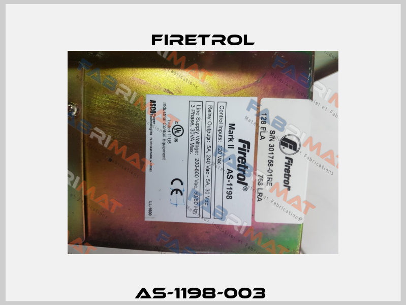 AS-1198-003  Firetrol