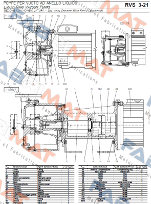 Pos.2 -Working wheel for RVS 7/M  Robuschi