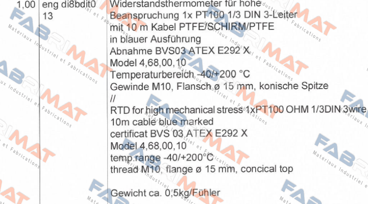 DI8BDIT013  Dittmer