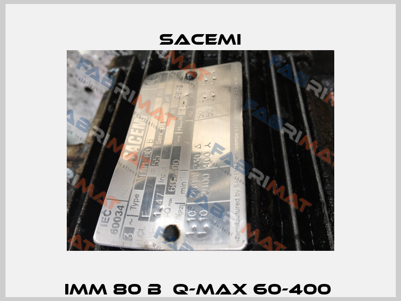 IMM 80 B  Q-max 60-400  Sacemi