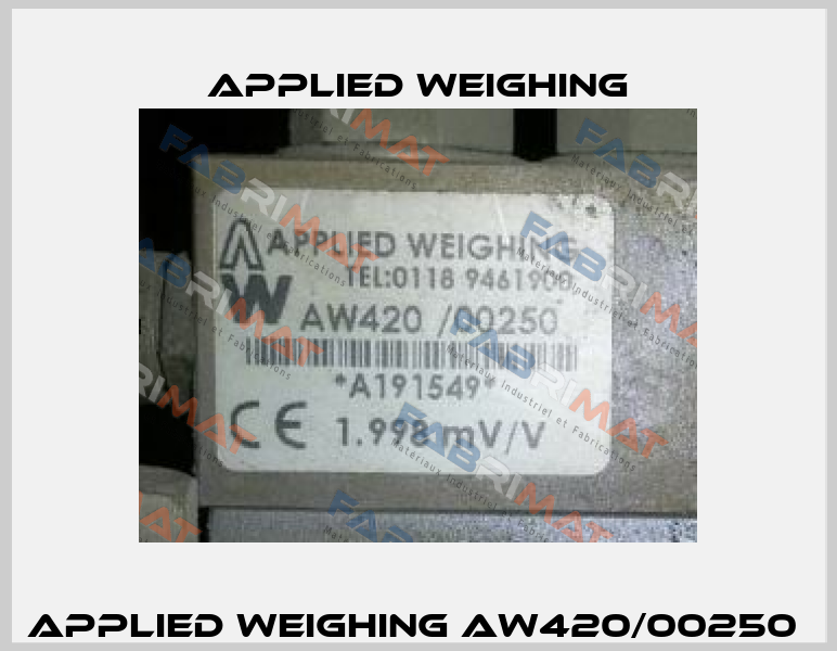 Applied Weighing AW420/00250  Applied Weighing