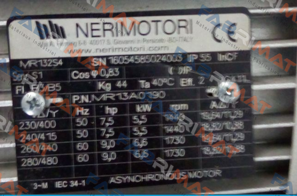 MR 132S  Neri Motori