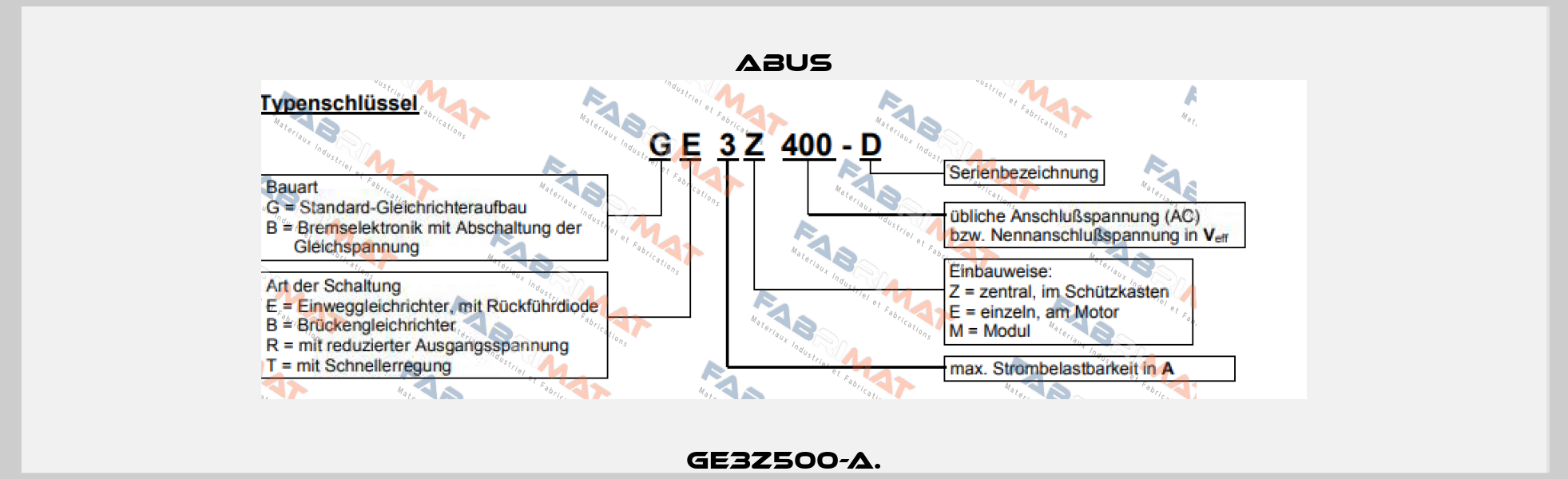 GE3Z500-A. Abus