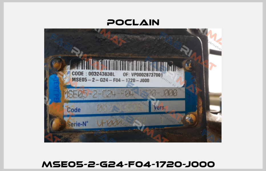 MSE05-2-G24-F04-1720-J000	  Poclain