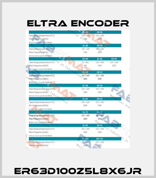 ER63D100Z5L8X6JR Eltra Encoder
