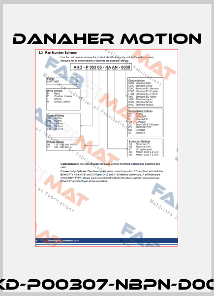 AKD-P00307-NBPN-D000  Danaher Motion