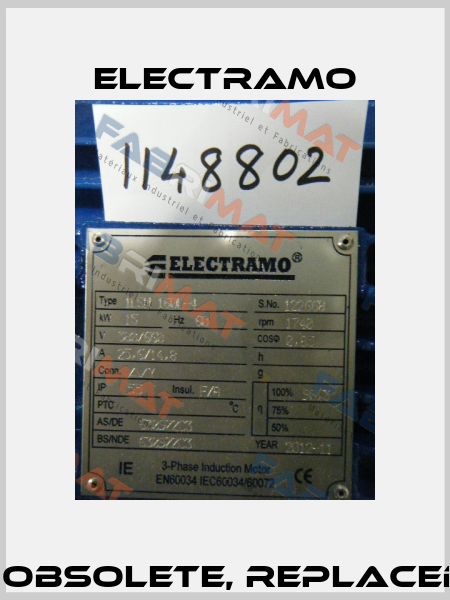 1LSM160L4 obsolete, replaced by 160L-4 Electramo