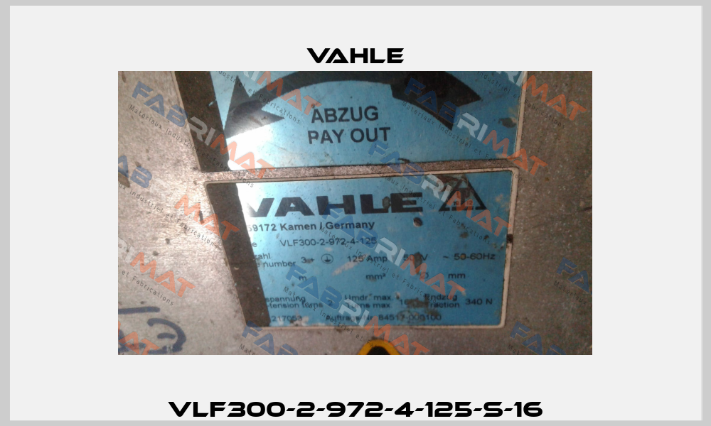 VLF300-2-972-4-125 Vahle