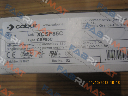 XCSF85C  Cabur