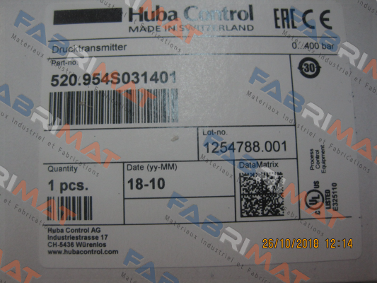 520.954S031401 Huba Control