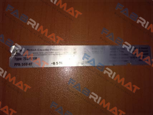 Type:755/1/HV British Encoder