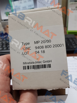 Type: MP 20/00 Minebea