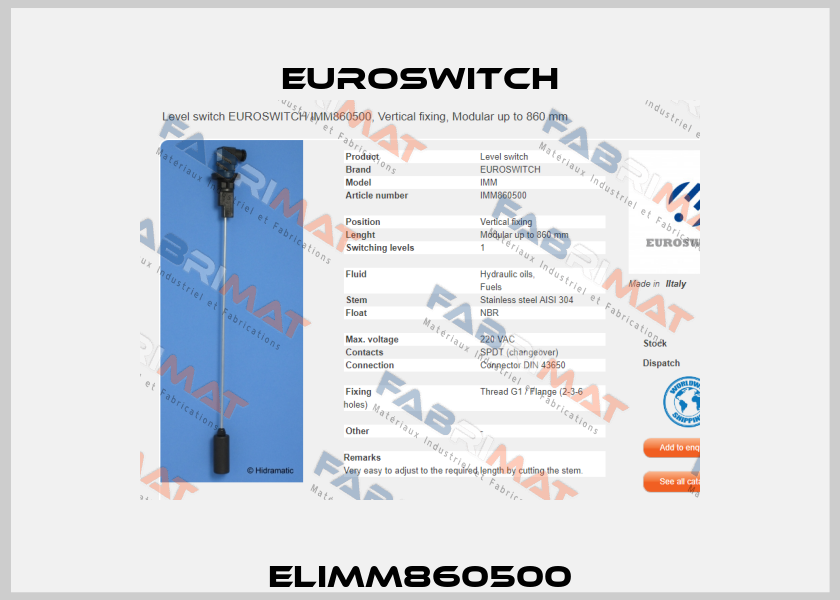 ELIMM860500 Euroswitch
