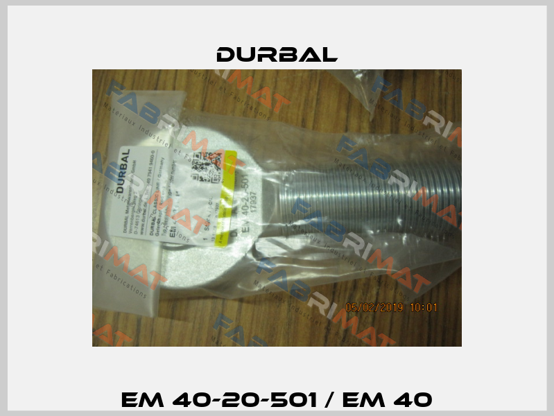 EM 40-20-501 / EM 40 Durbal