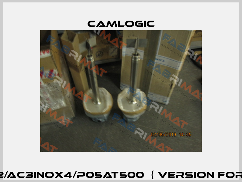 PFG05ATF1122/AC3INOX4/P05AT500  ( version for max. 200°C ) Camlogic