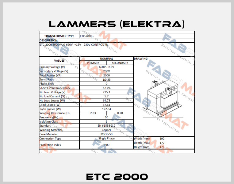 ETC 2000 Lammers (Elektra)