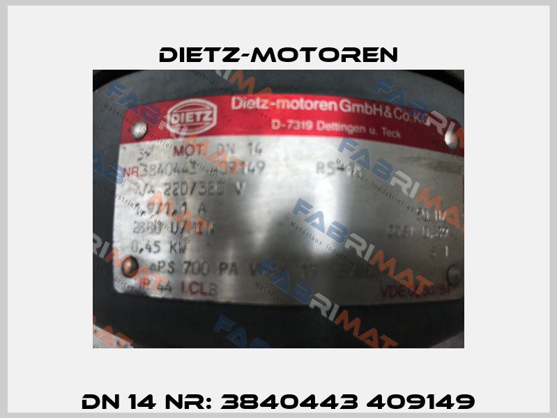 DN 14 NR: 3840443 409149 Dietz-Motoren