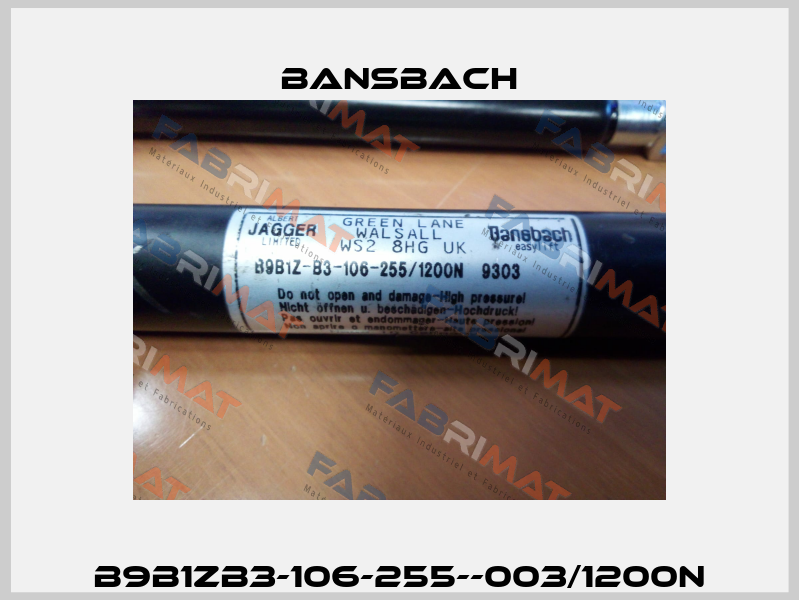 B9B1ZB3-106-255--003/1200N Bansbach