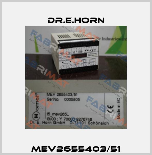 MEV2655403/51 Dr.E.Horn