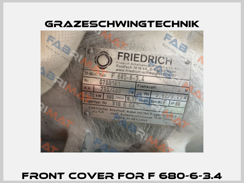 Front cover for F 680-6-3.4 GrazeSchwingtechnik