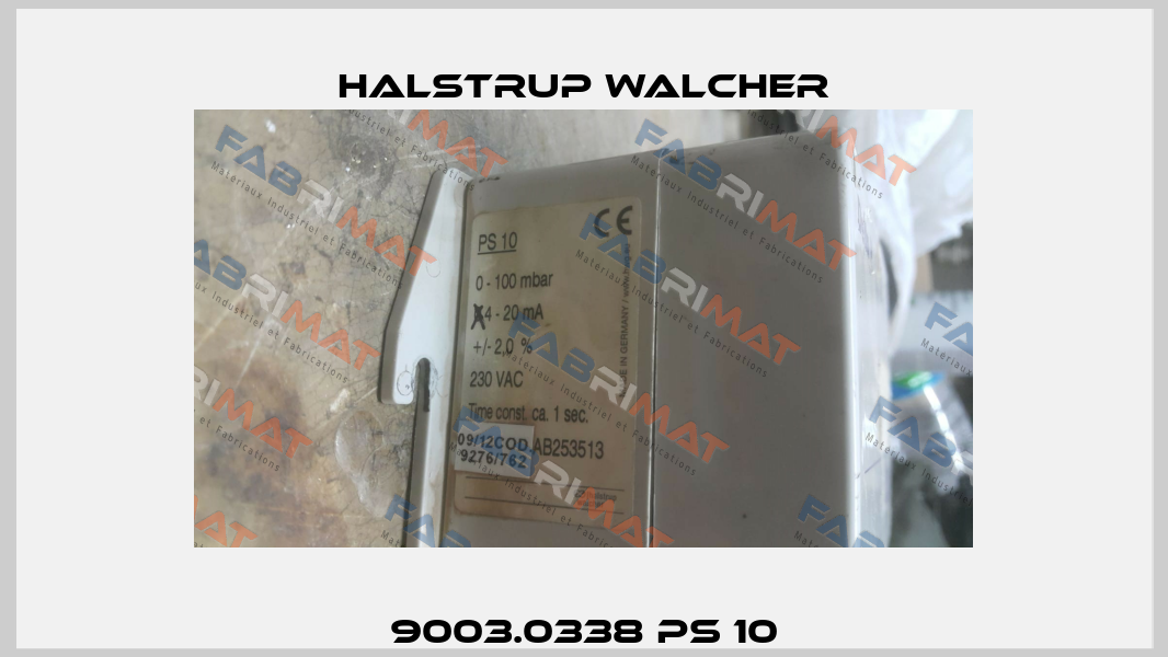 9003.0338 PS 10 Halstrup Walcher