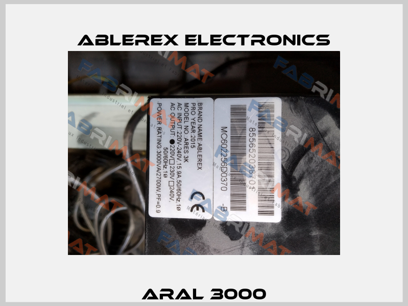 ARAL 3000 Ablerex Electronics