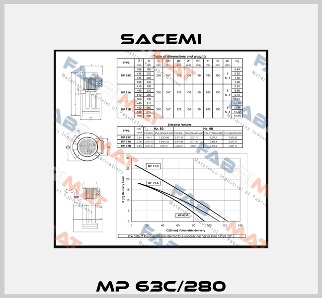MP 63C/280 Sacemi