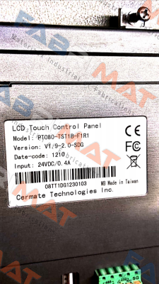 Model: PT080-TST1B-F1R1 Cermate Technologies