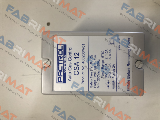 400200/V01 CSA 12 Pactrol