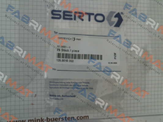 P/N: 126.0010.060, Type: SO 20001-6 Serto