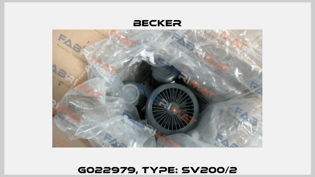 G022979, Type: SV200/2 Becker