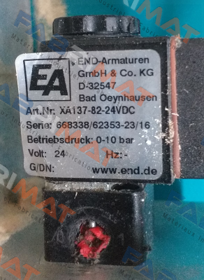 XA137-82-24VDC OEM End Armaturen