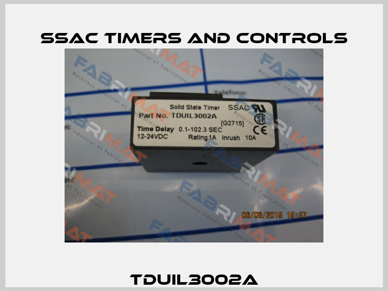 TDUIL3002A SSAC Timers and Controls