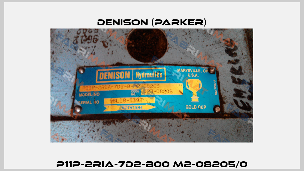 P11P-2RIA-7D2-B00 M2-08205/0 Denison (Parker)