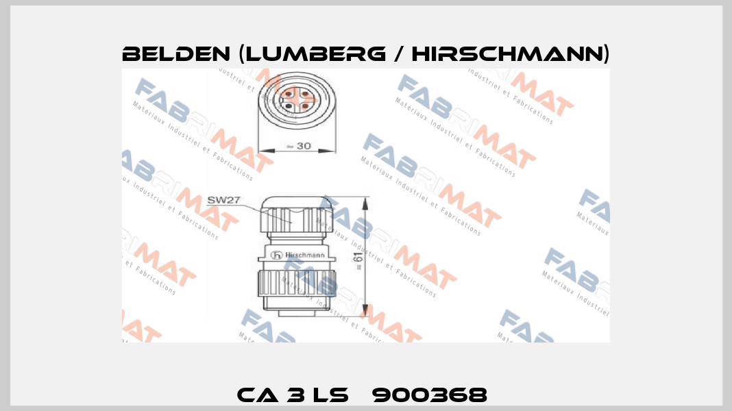CA 3 LS   900368  Belden (Lumberg / Hirschmann)