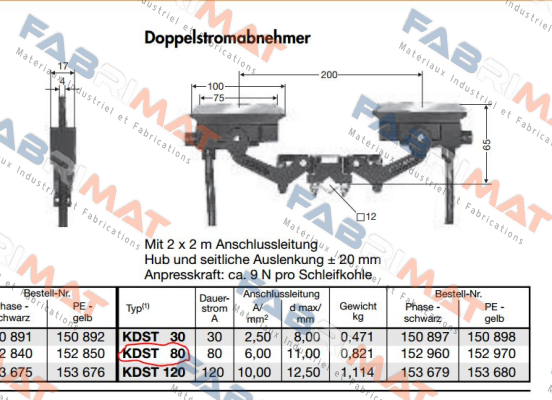 SA-KDST80PH-2000 (0152960/00)  Vahle