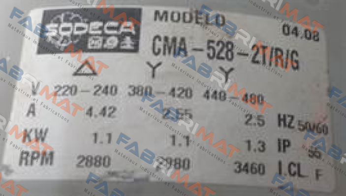 CMA-528-2T/R/G OEM  Sodeca