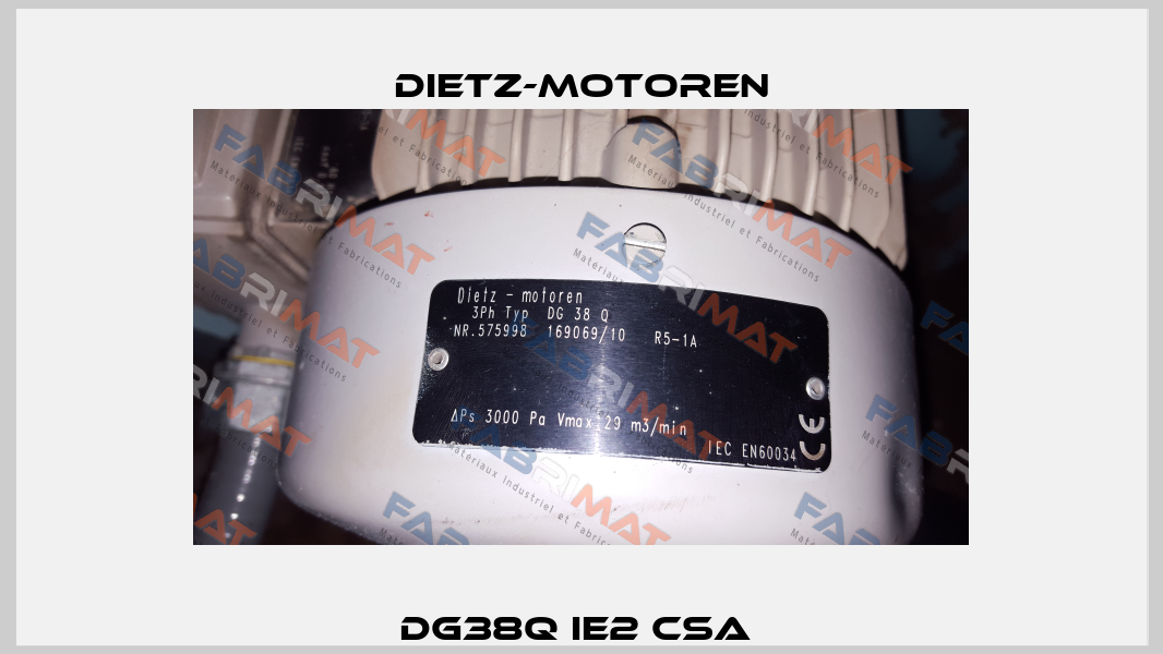 DG38Q IE2 CSA  Dietz-Motoren