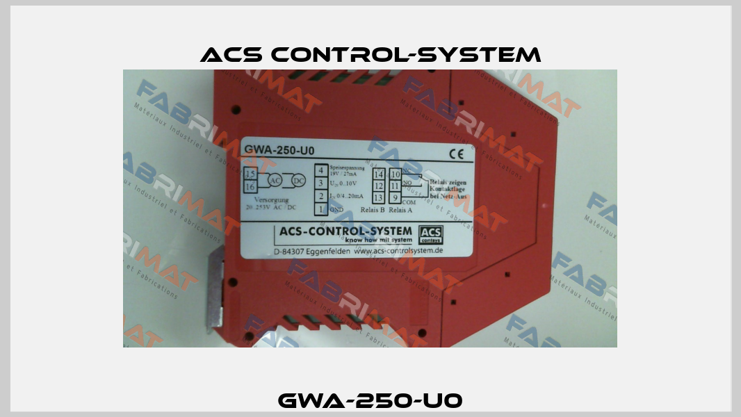 ACS-Control System GWA-250-U0 Grenzwertschalter 