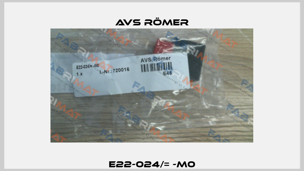 E22-024/= -M0 Avs Römer