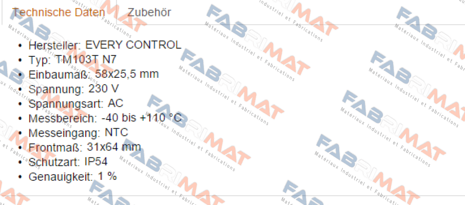 TM103T N7 (316180020) EVCO - Every Control