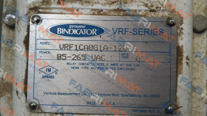 VRFII-SG-CX10B-108  Bindicator