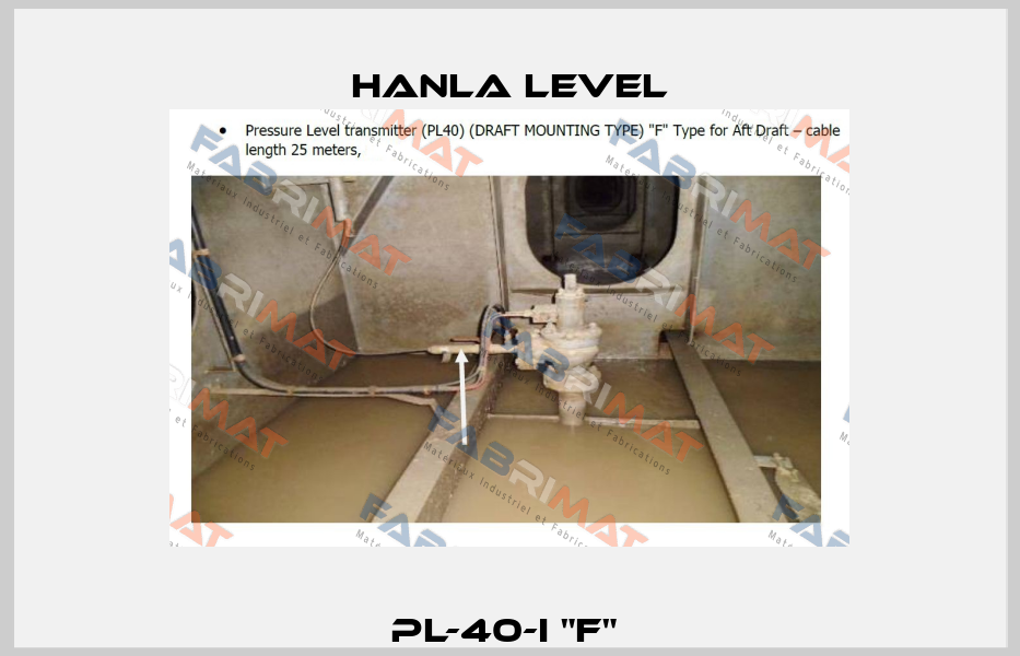 PL-40-I "F"  HANLA LEVEL