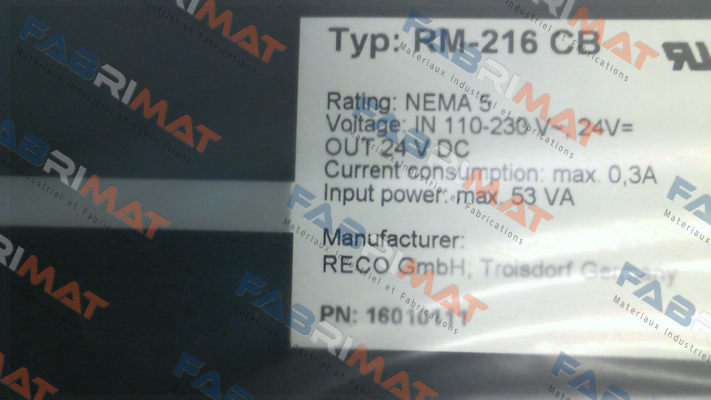 RM-216 CB.11 UL (16010111) Reco