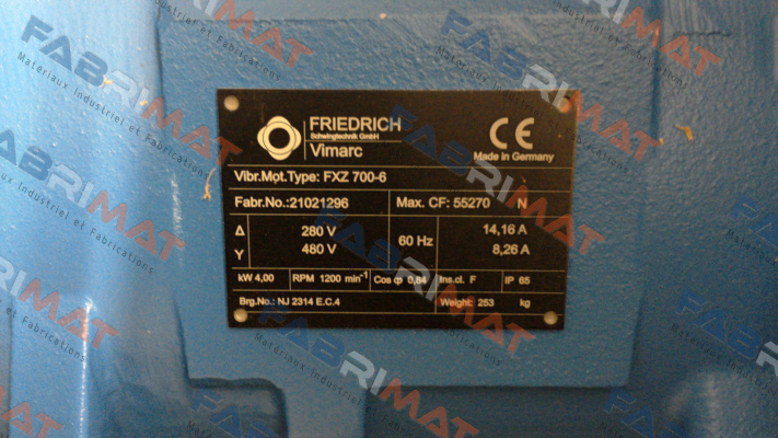 p/n: 00200036 type: FXZ 700-6 Vimarc