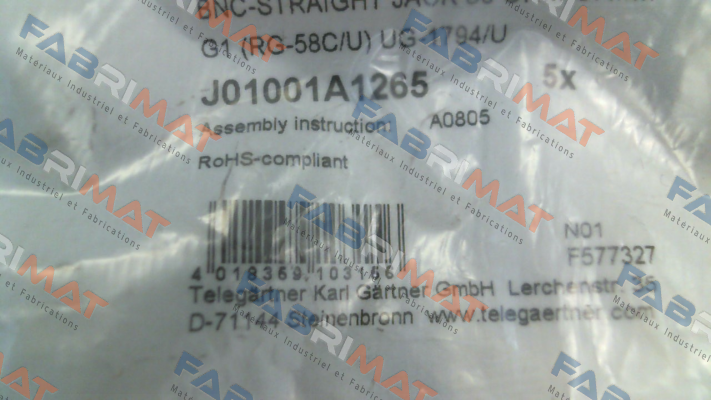 J01001A1265 Telegaertner
