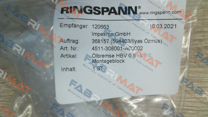 4511-308001-A00002 Ringspann