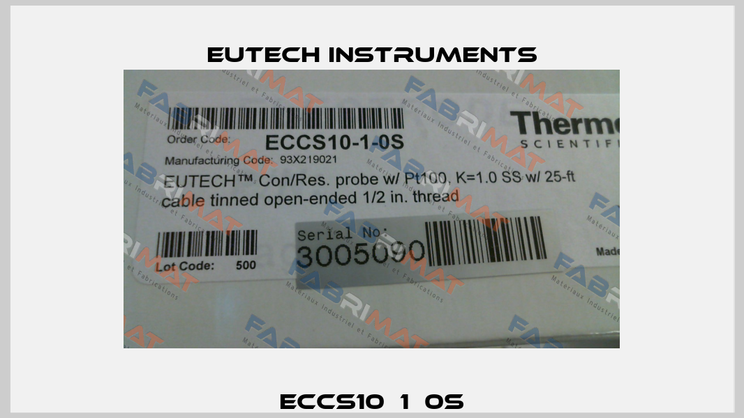ECCS10­1­0S Eutech Instruments